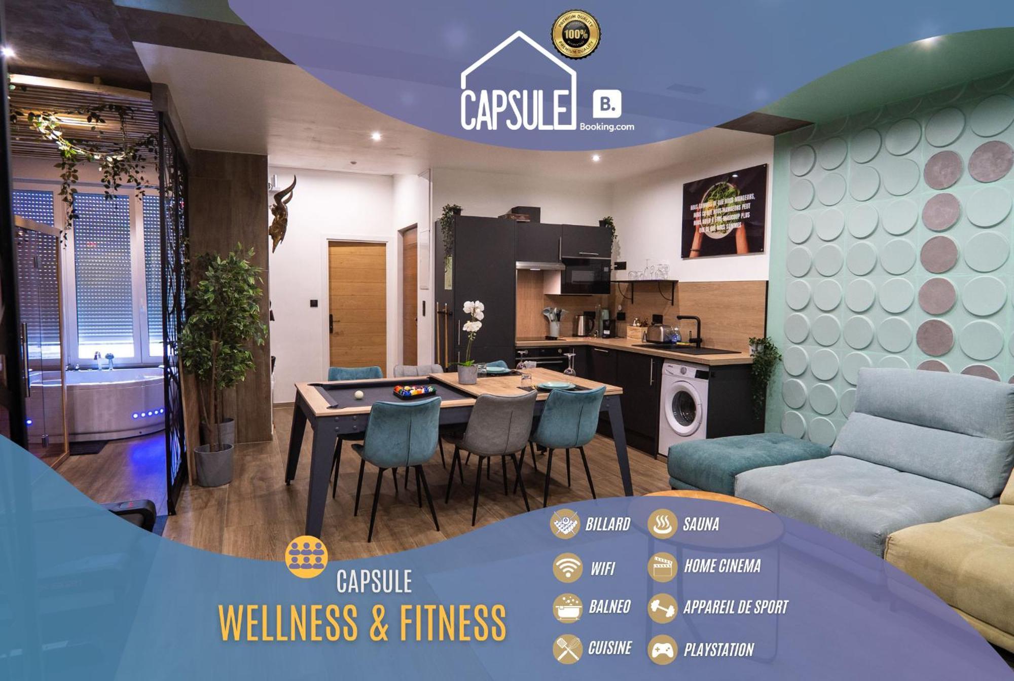 Capsule Wellness - Sauna - Balneo - Machine De Sport Privatif - Ps5 - 2 Chambres 瓦朗西纳 外观 照片